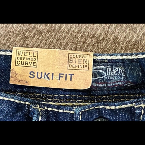 NWT Women’s SILVER SUKI HIGH SHORT Dark Wash Sz 25 - Picture 8 of 12